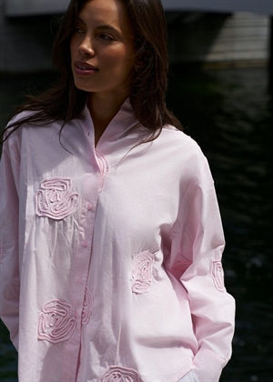 Dalma dori emb skjorte Light pink Neo Noir 